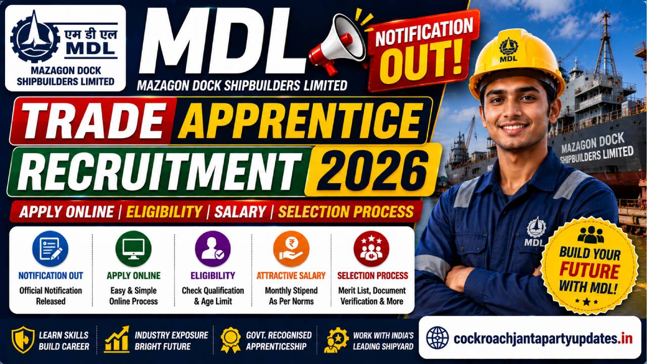 MDL Trade Apprentice Recruitment 2026